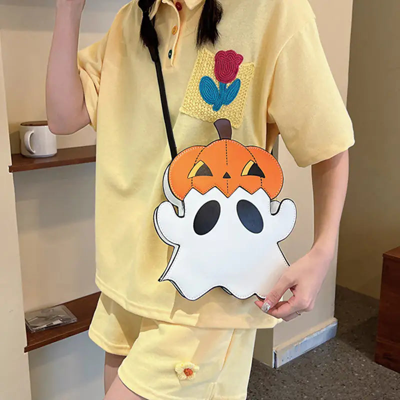 COZY GHOSTY PUMPKIN SATCHEL