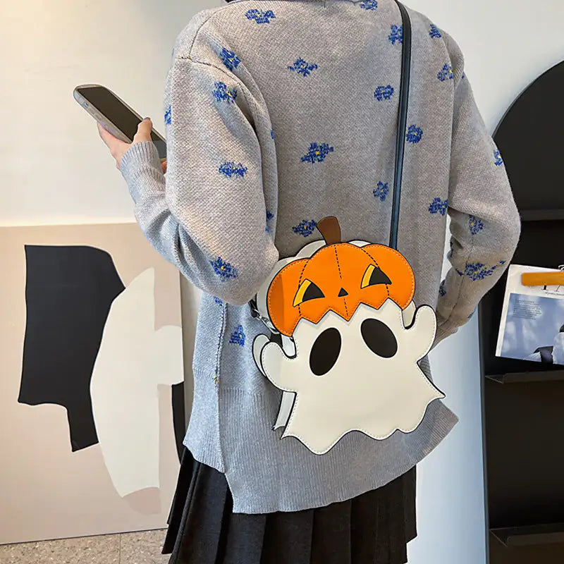 COZY GHOSTY PUMPKIN SATCHEL
