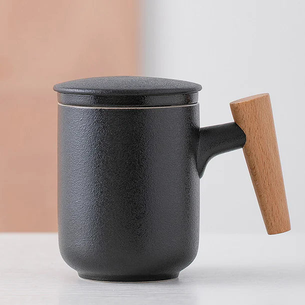 FROSTED CERAMIC HERBAL DIFFUSER MUG