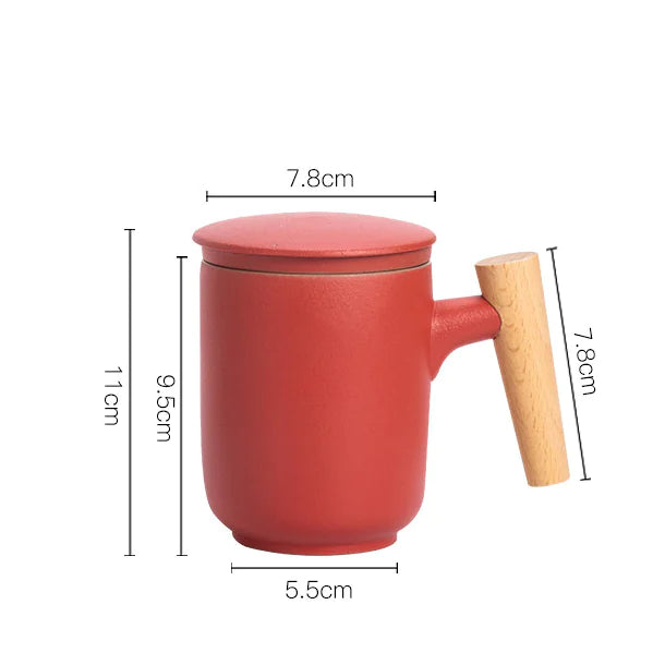 FROSTED CERAMIC HERBAL DIFFUSER MUG