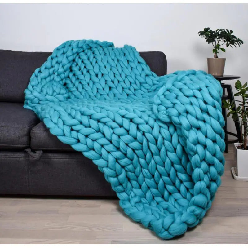 COZY FOREST FOX WOOL THROW