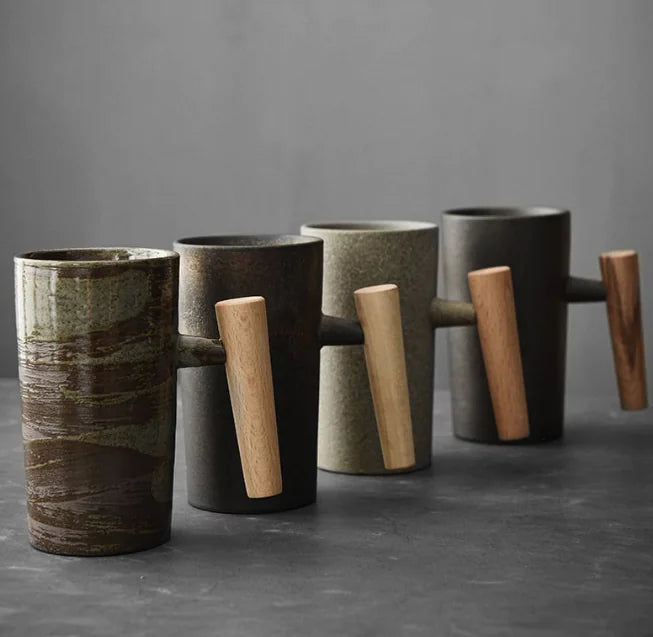 ECO-FORESTED STONE HERBAL MUG