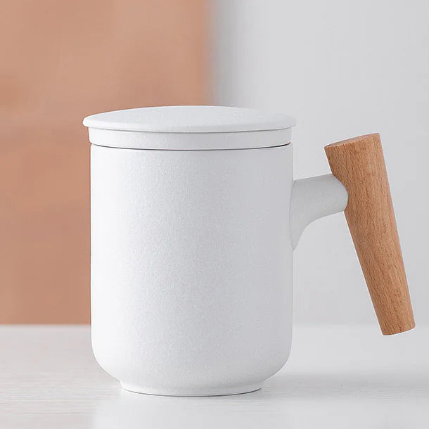 FROSTED CERAMIC HERBAL DIFFUSER MUG