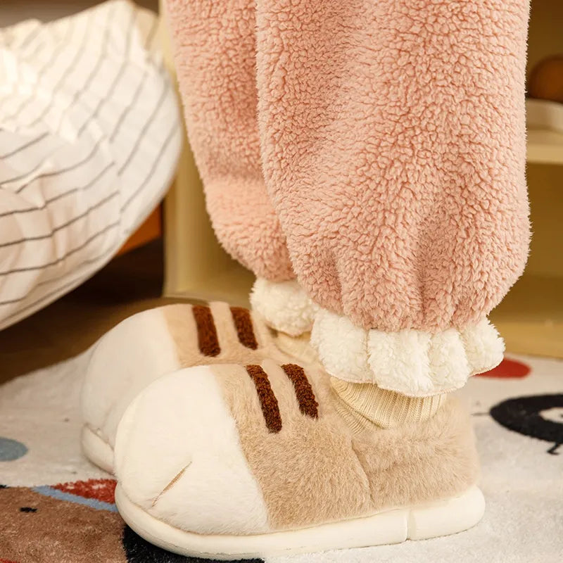 COZY FOX AUTUMAL PAW SLIPPERS
