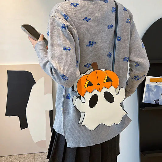 COZY GHOSTY PUMPKIN SATCHEL
