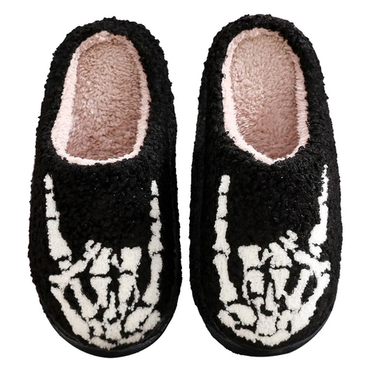 COZY ROCK SKELLY SLIPPS