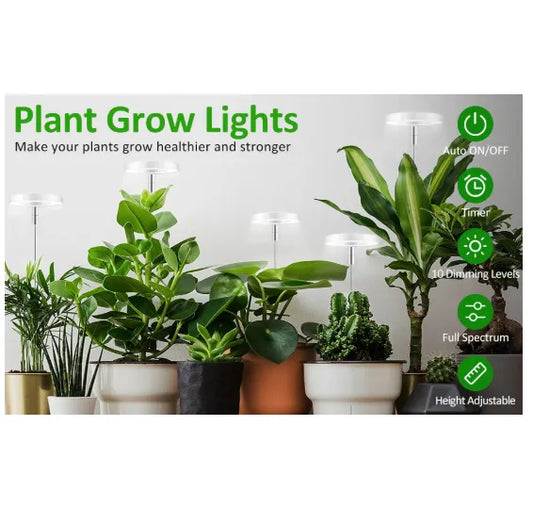 Timing Dimming Succulent Bonsai Plant Grow Light