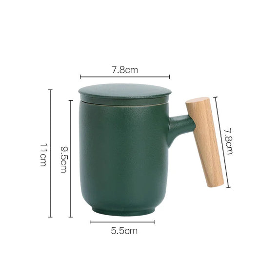 FROSTED CERAMIC HERBAL DIFFUSER MUG